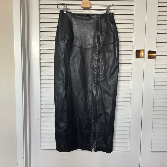 Michael Hoban North Beach Leather Skirt - Picture 8 of 12